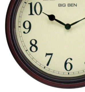 Classic Brown Wooden Wall Clock Silent Quartz Home Decor Display