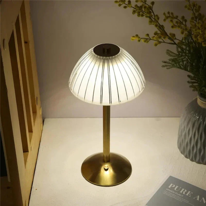 Cordless LED Table Lamp Touch Dimming Three Colour Light