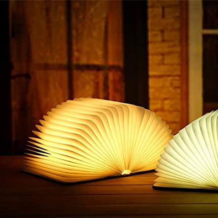 Enchanted Book Lamp LED Rechargeable Book Light with Touch Sensor