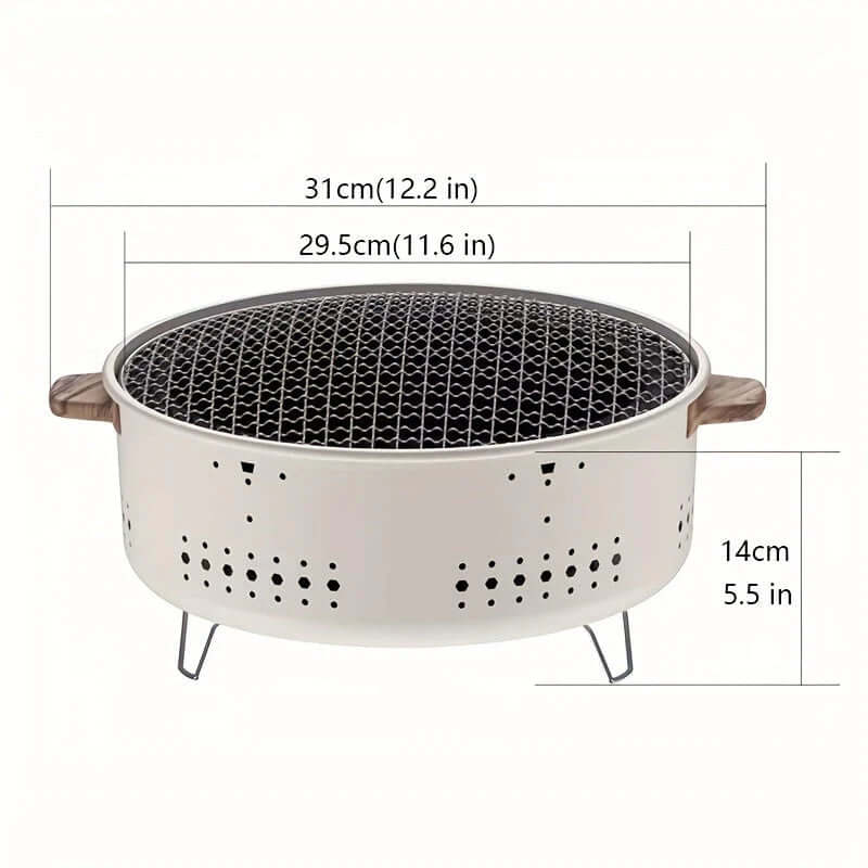 Smokeless Electric Grill Compact Indoor Outdoor BBQ Grill Portable