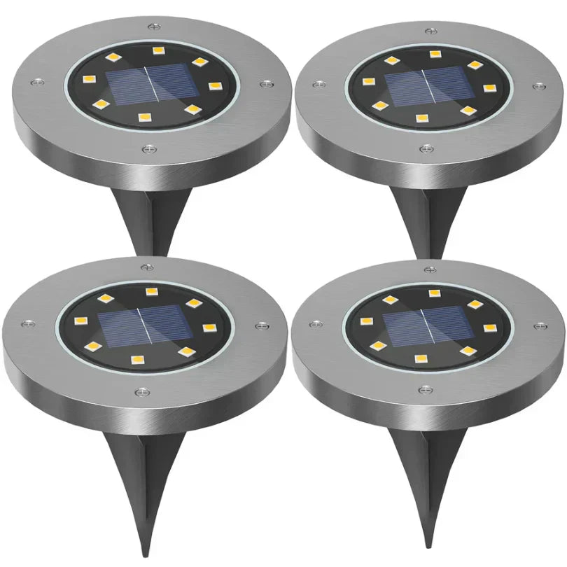 Solar Ground Lights Outdoor LED Pathway Lighting