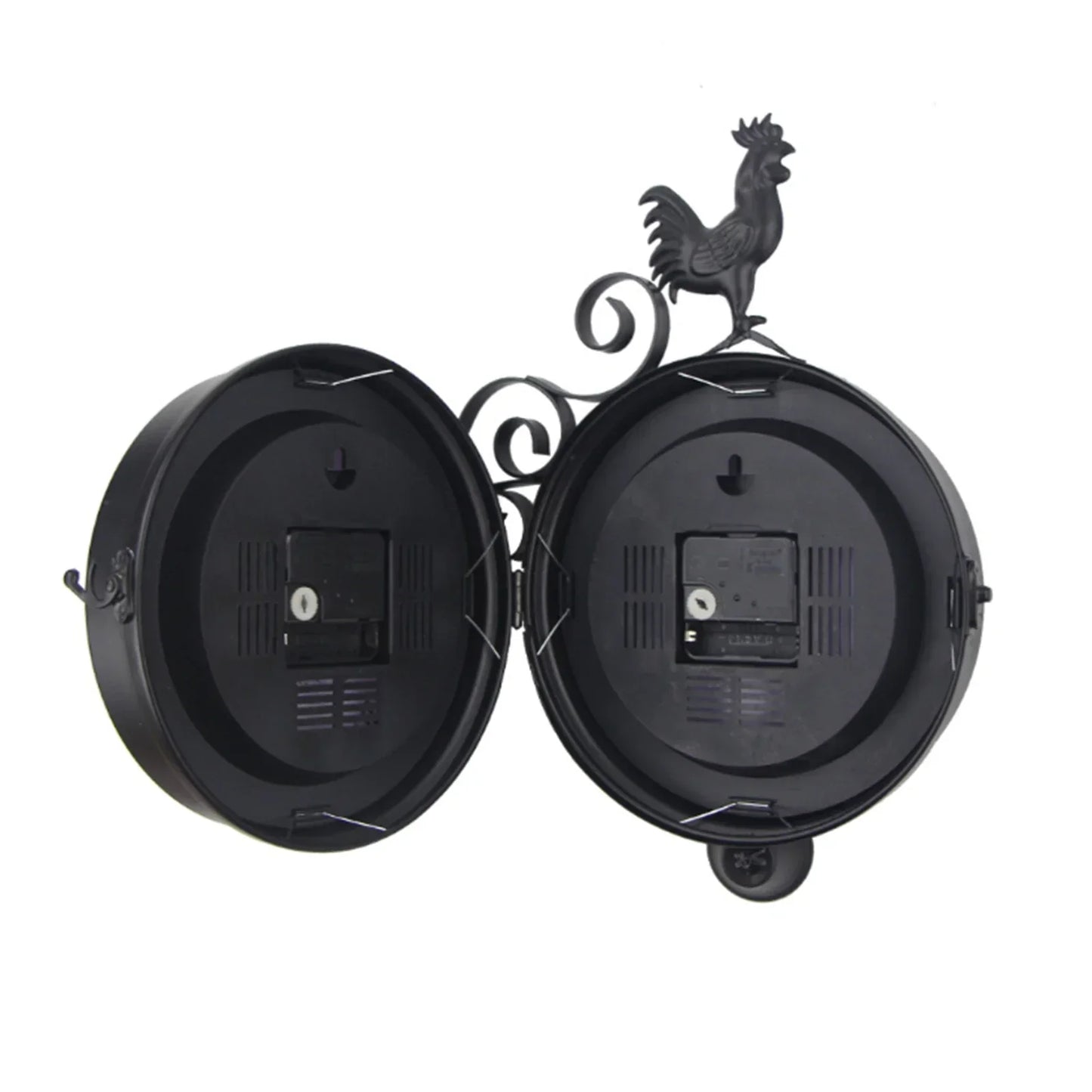 Vintage Double-Sided Waterproof Wall Clock – Classic Retro Indoor & Outdoor Design