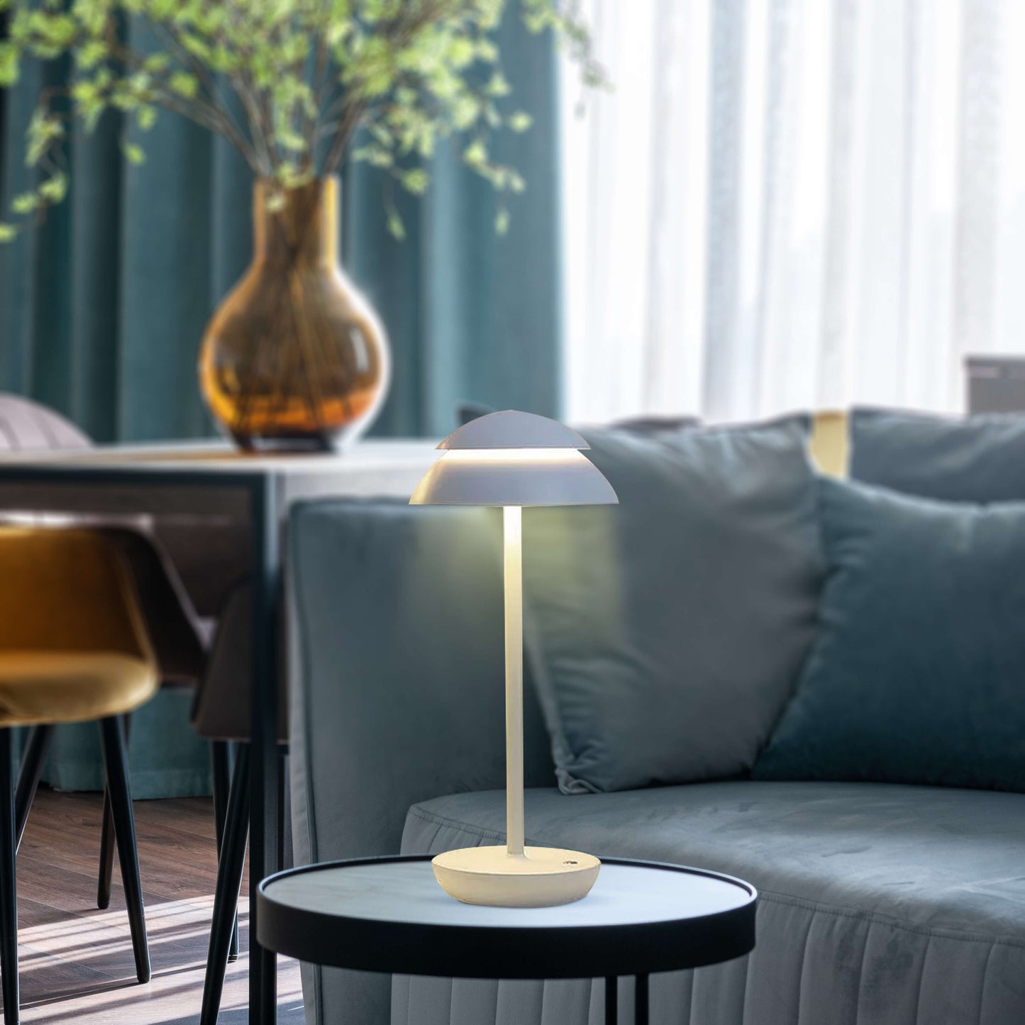 Wireless LED Table Lamp with Adjustable Brightness Portable Rechargeable Desk Lamp