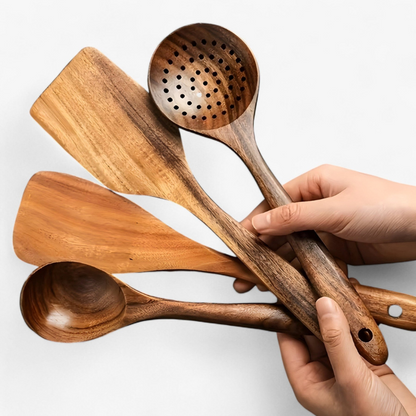 11-Piece Kitchen Utensil Set with Holder – Non-Stick Cooking Tools with Ergonomic Handles