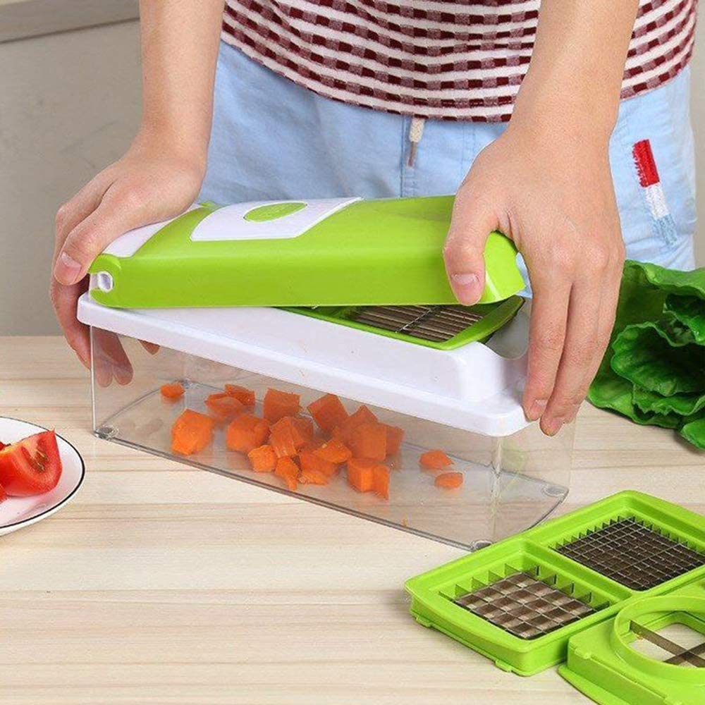 12 In 1 Vegetable Chopper Slicer Stainless Steel Kitchen Tool