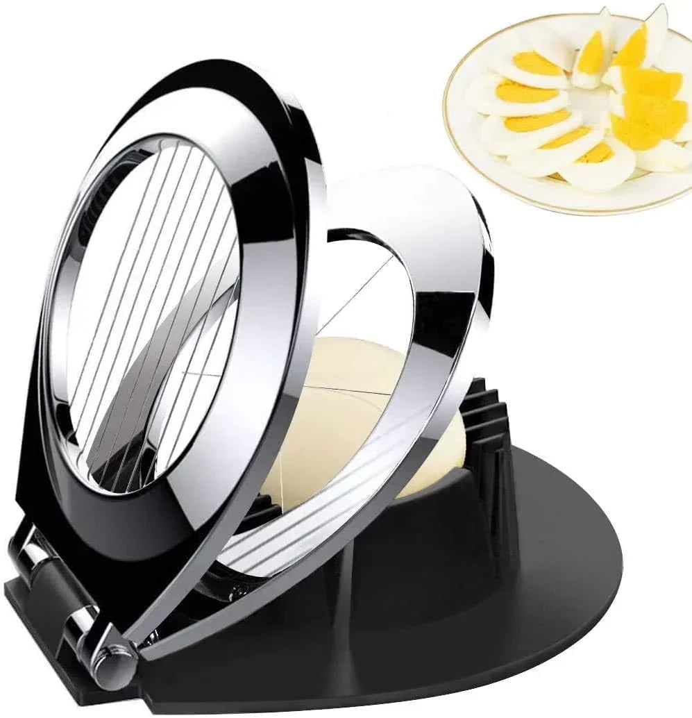 3 In 1 Stainless Steel Egg Slicer Cutter Three Way Kitchen Tool