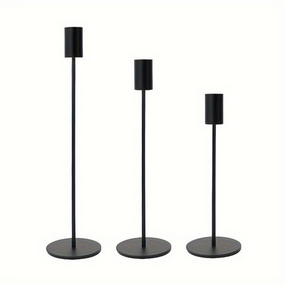 3 Piece Candle Holder Set Modern Decorative Candle Stand Home Table Decor