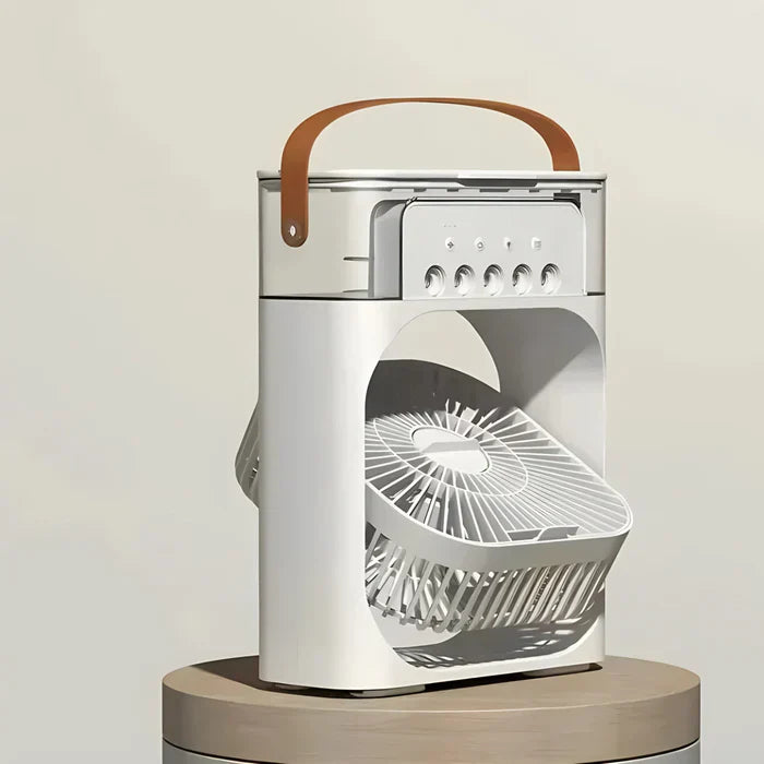 3-in-1 Portable Air Cooler Fan with 7-Colour LED Light for Home, Office and Outdoor Use