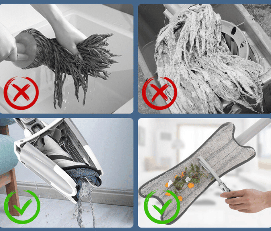 360 Degree Flat Floor Mop Microfiber Cleaning System