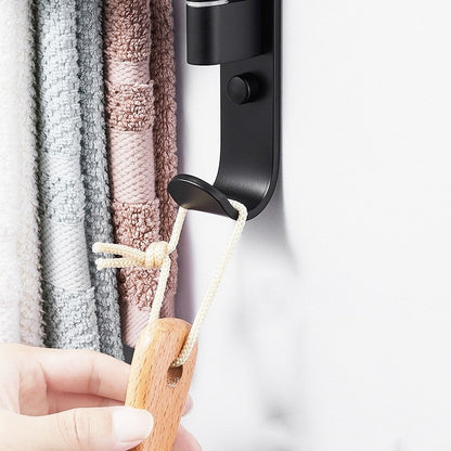 5 Arm Swivel Towel Rack Wall Mounted Bathroom Towel Holder Organizer