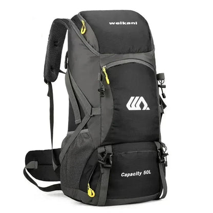 50L Waterproof Nylon Backpack – Large Capacity Camping and Hiking Rucksack