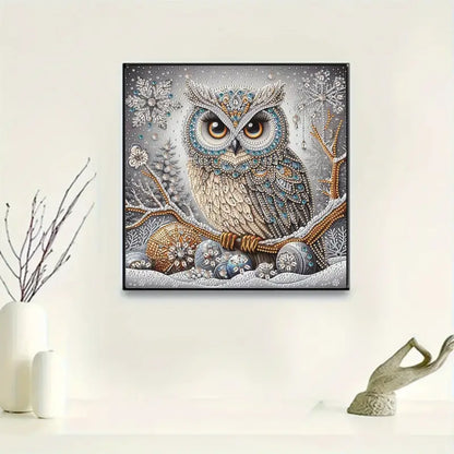 5D Diamond Painting Owl Kit DIY Crystal Diamond Art Craft Set for Adults Relaxing Hobby Home Wall Decor