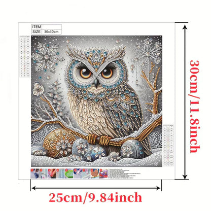 5D Diamond Painting Owl Kit DIY Crystal Diamond Art Craft Set for Adults Relaxing Hobby Home Wall Decor
