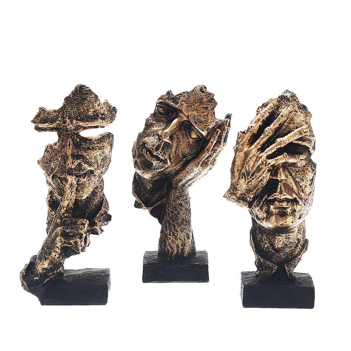 Abstract Face Art Sculpture Modern Decorative Statue for Living Room Office Home Decor
