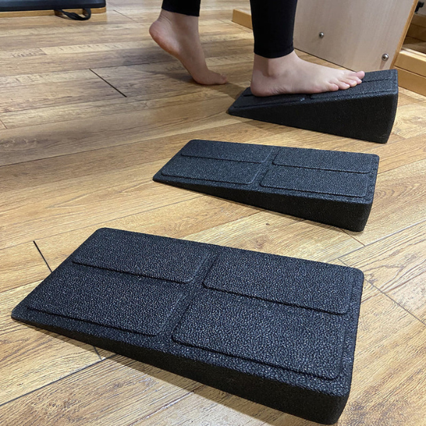 Adjustable Incline Support Block with Angled Stand Platform for Balance Mobility and Strength Training