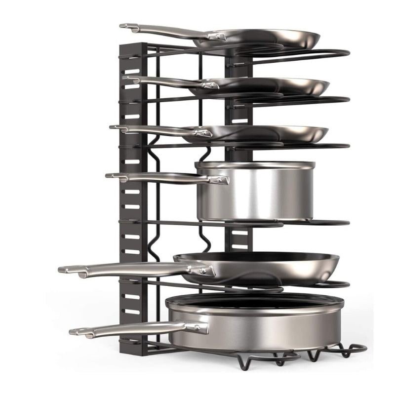 Adjustable Kitchen Pan Lid Holder Storage Rack Organizer