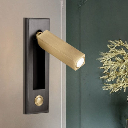 Adjustable LED Wall Reading Light Modern Pull Out Bedside Wall Lamp for Bedroom