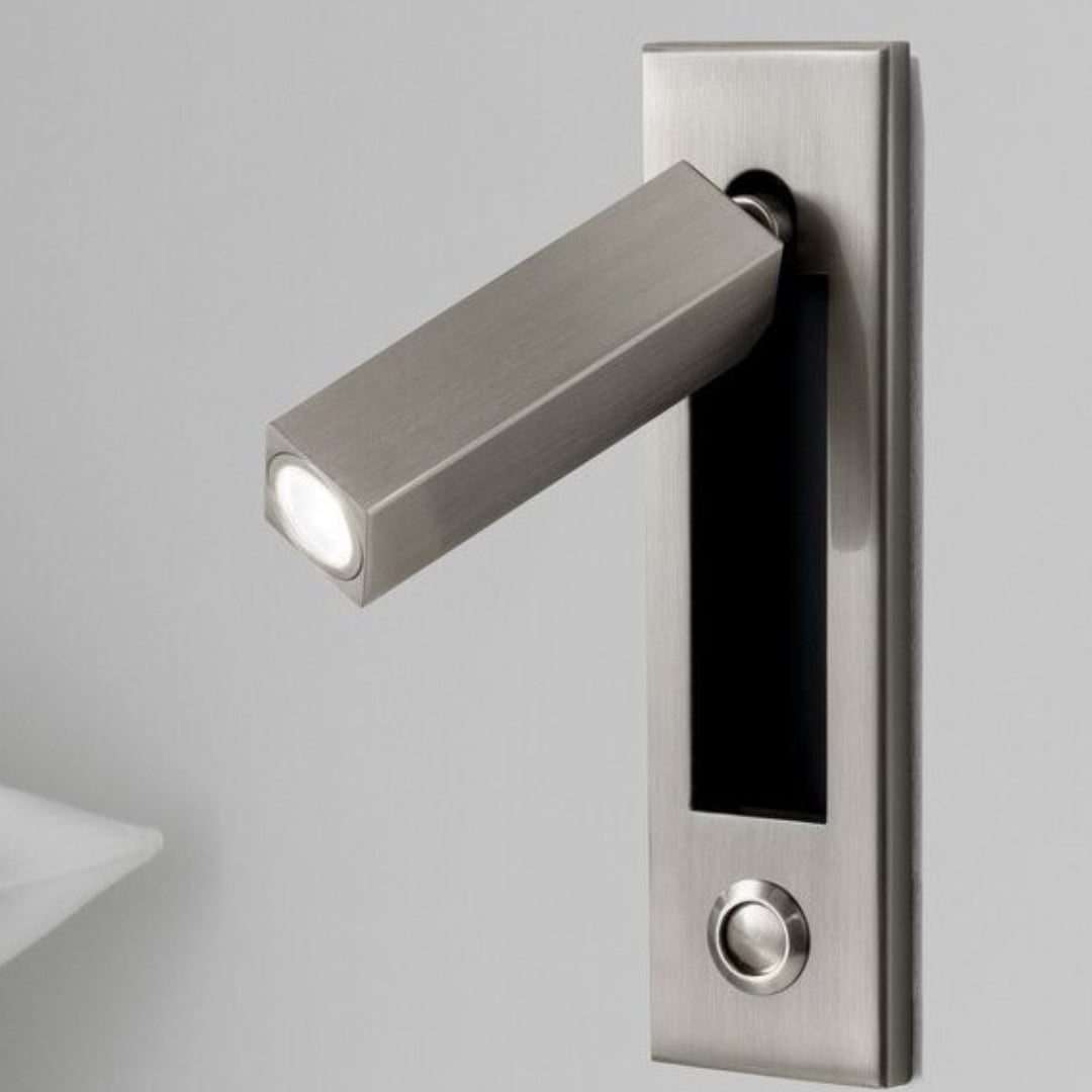 Adjustable LED Wall Reading Light Modern Pull Out Bedside Wall Lamp for Bedroom