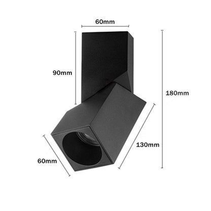 Adjustable Square LED Downlight Modern Ceiling Spotlight Recessed Ceiling Light for Home