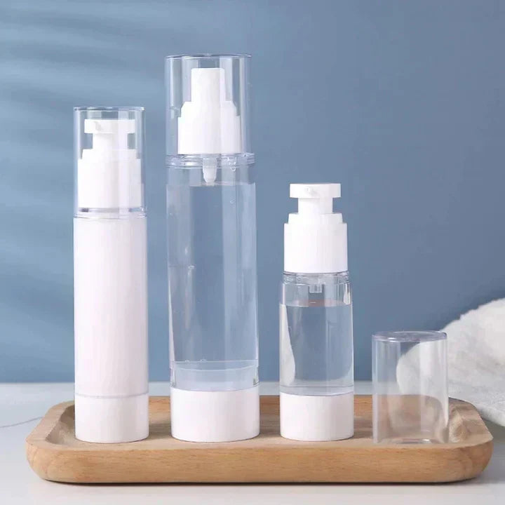 Airless Vacuum Cosmetic Pump Bottle Travel Skincare Container for Lotion Cream Makeup Storage