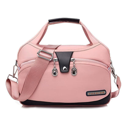 Anti Theft Waterproof Crossbody Bag Secure Travel Shoulder Bag with Multiple Zip Pockets