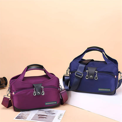 Anti Theft Waterproof Crossbody Bag Secure Travel Shoulder Bag with Multiple Zip Pockets