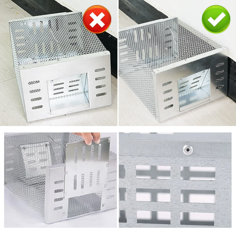 Automatic Mouse Trap Reusable Multi Catch Rodent Trap with One Way Entry Door