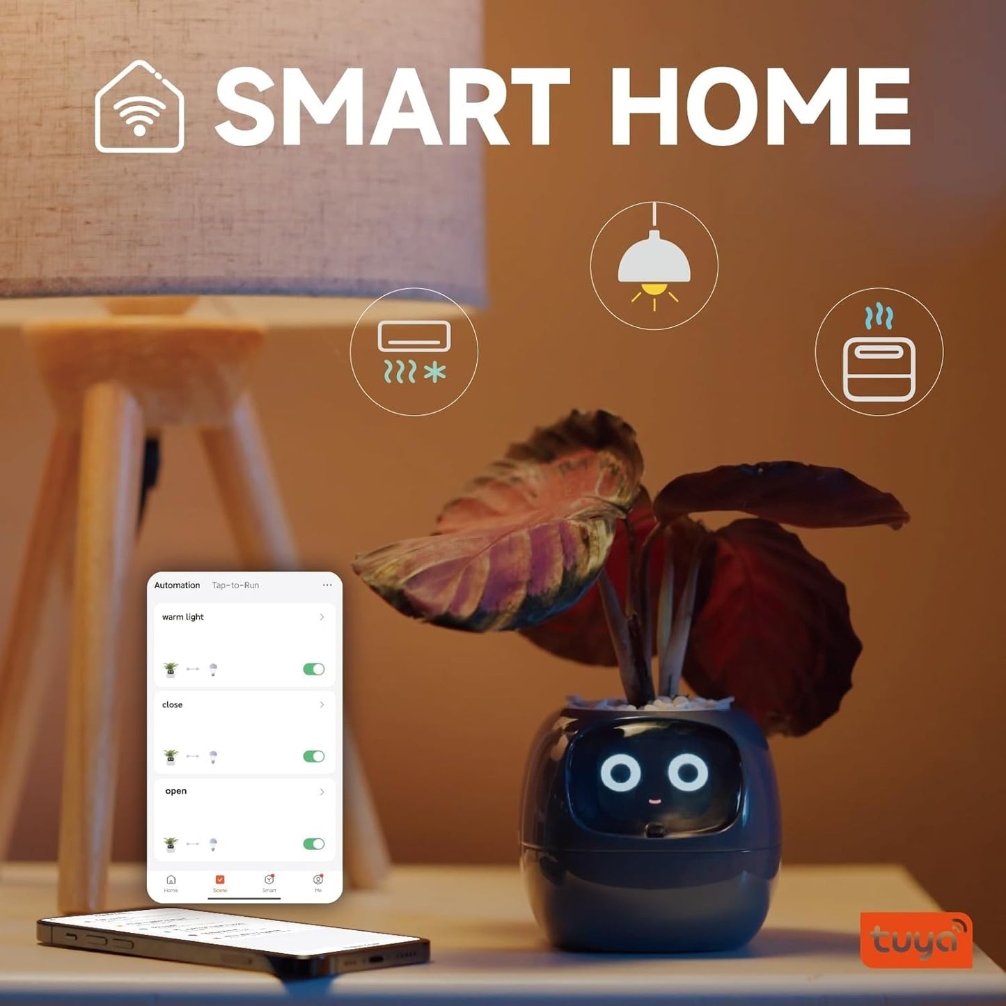 Automatic Smart Plant Pot – Self-Watering Smart Flower Pot with App Control