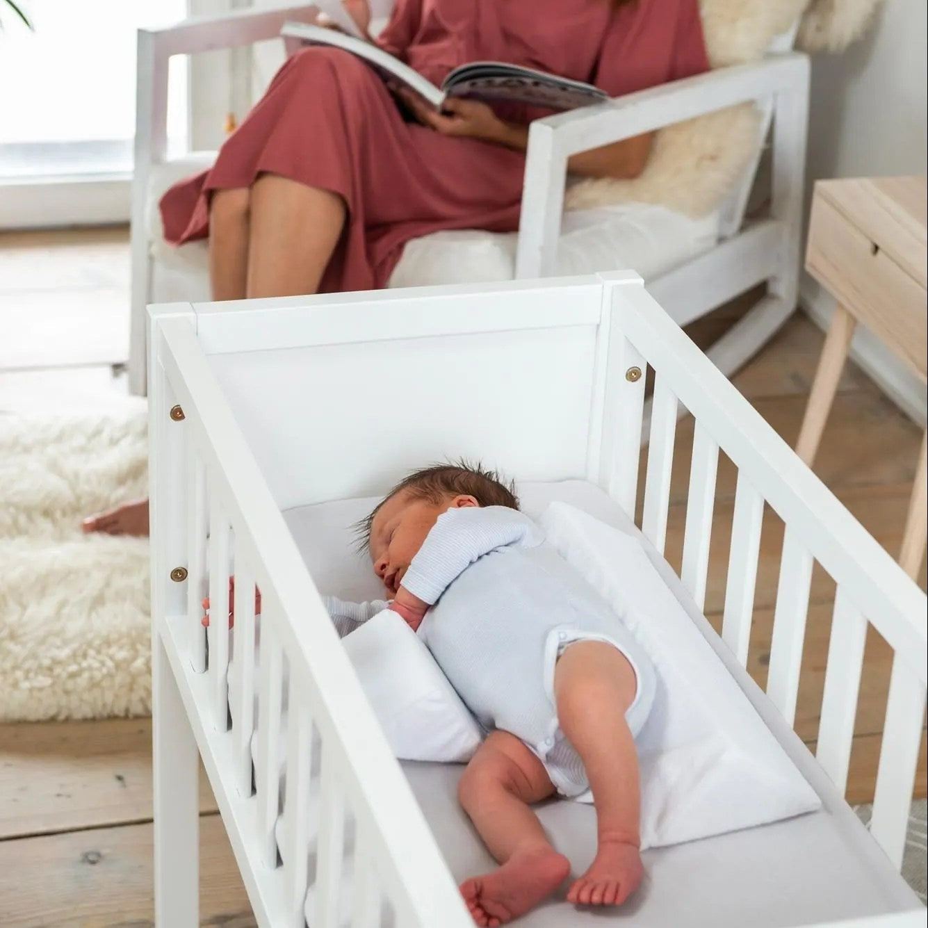 Baby Anti Roll Wedge Pillow Adjustable Sleep Support Cushion