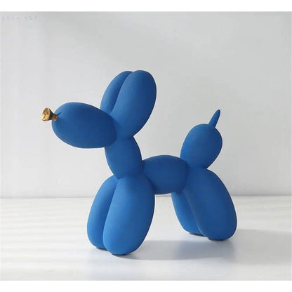 Balloon Dog Sculpture Decorative Pop Art Figurine Modern Home Desk Statue