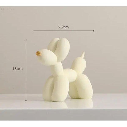 Balloon Dog Sculpture Decorative Pop Art Figurine Modern Home Desk Statue