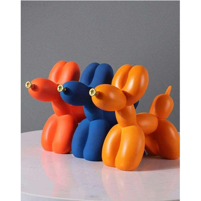 Balloon Dog Sculpture Decorative Pop Art Figurine Modern Home Desk Statue