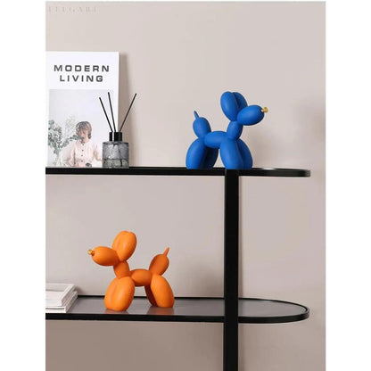 Balloon Dog Sculpture Decorative Pop Art Figurine Modern Home Desk Statue