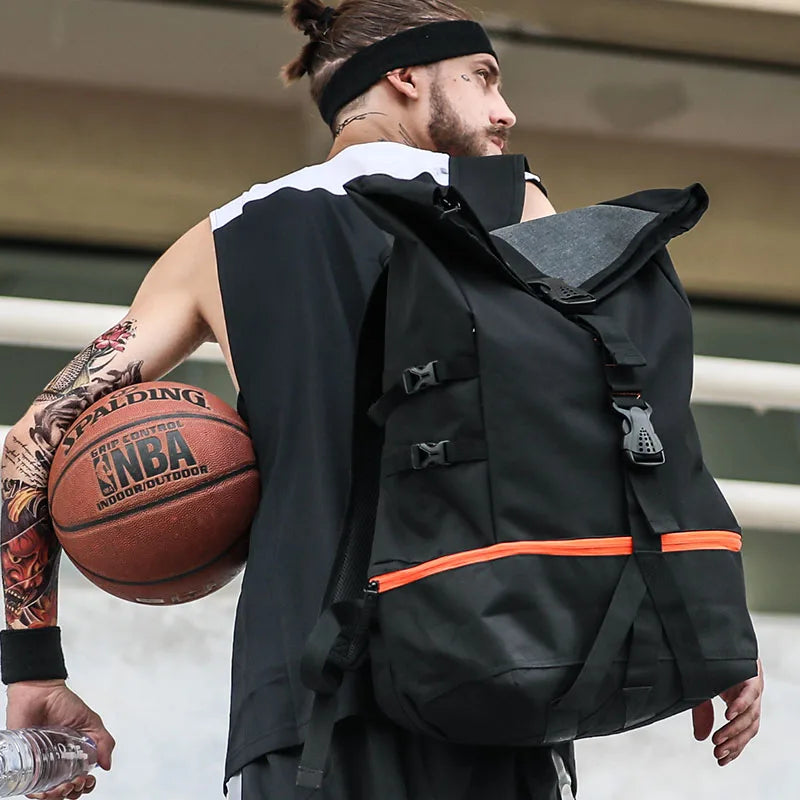 Basketball Backpack Sports Bag – 35L Large Capacity Sports Equipment Travel Backpack