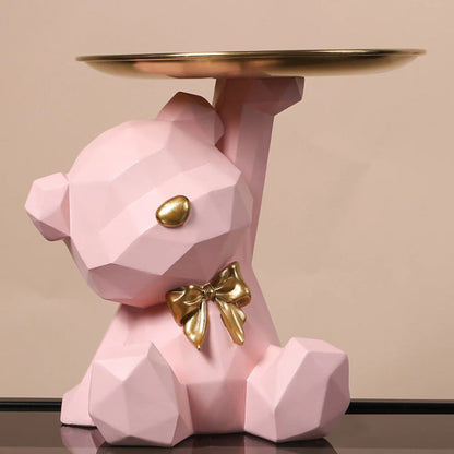 Bear Key Holder Decorative Desk Entryway Organizer