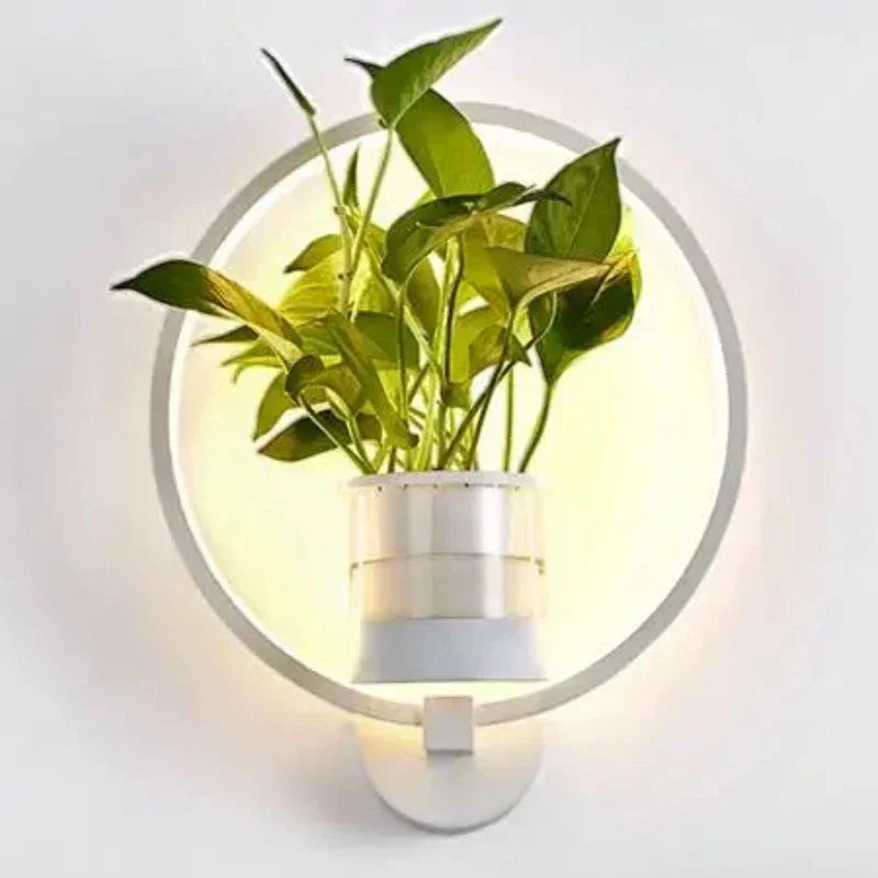 Botanical Wall Light with Planter – Modern Wall Lamp for Stylish Indoor Lighting
