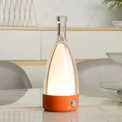 Bottle Design Rechargeable Table Lamp Dimmable LED Modern Cordless Desk Light