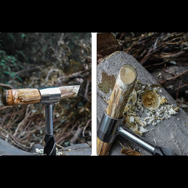 Bushcraft Hand Auger Drill Survival Wood Boring Tool Camping Outdoor Gear