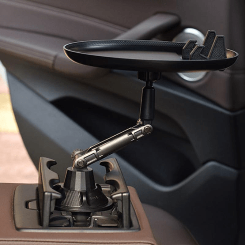 Car Cup Holder Tray Car Food Phone Organizer Travel Table