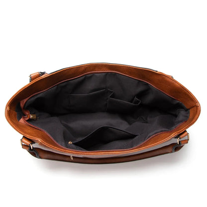 Casual Crossbody Shoulder Bag with Zipper Pockets Adjustable Strap Everyday Handbag