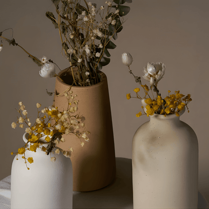 Ceramic Vase Set Modern Home Decor Minimalist Decorative Vases Table Shelf Display
