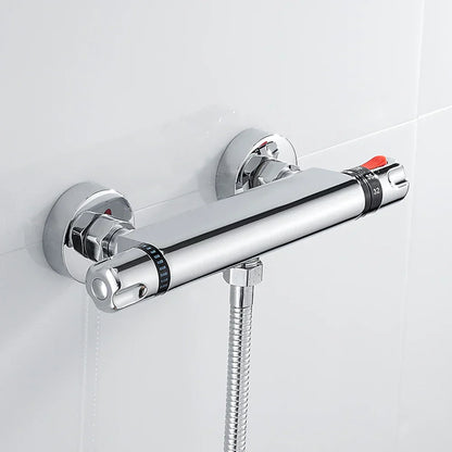Chrome Thermostatic Shower Mixer Tap with Constant Temperature Control