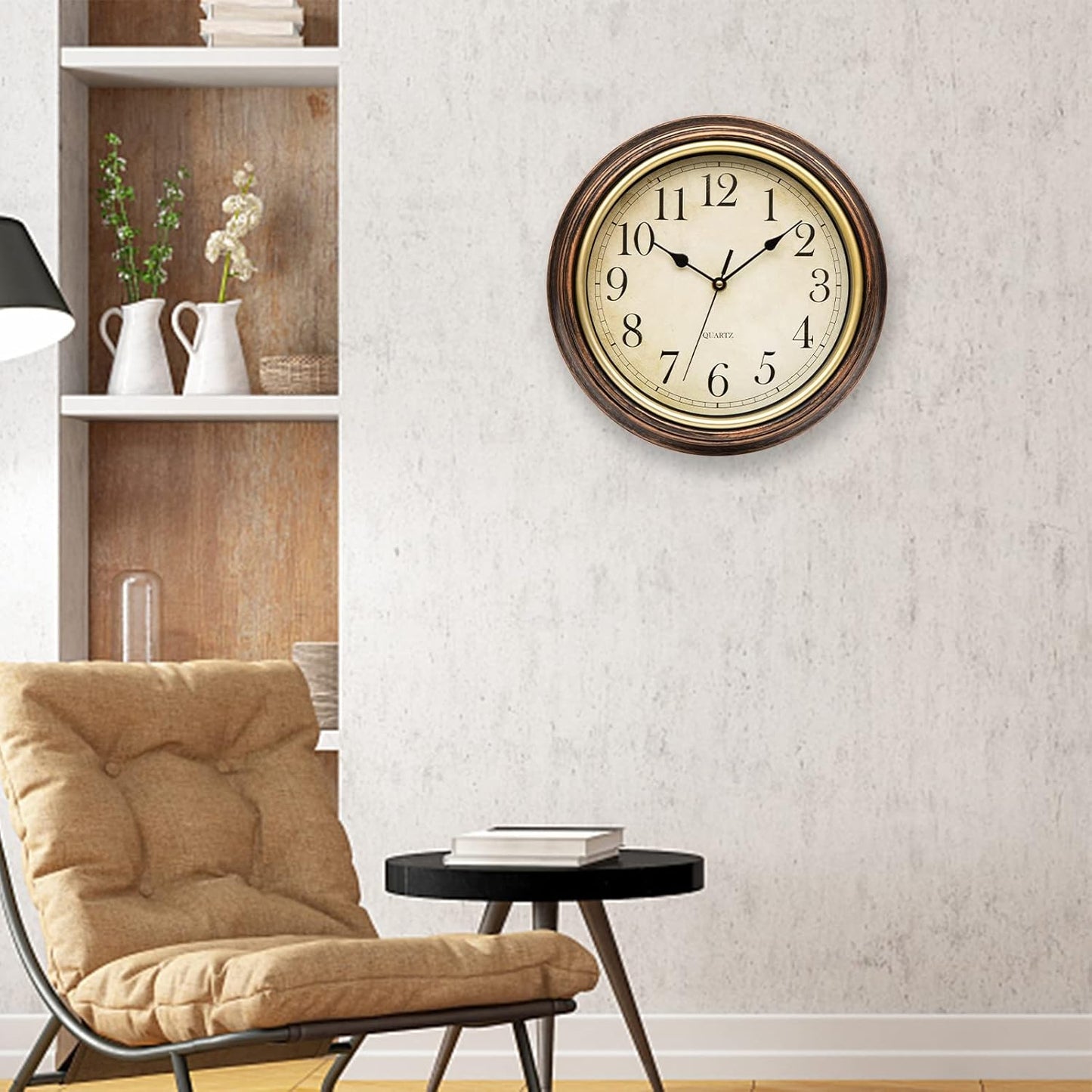 Classic Wooden Wall Clock Silent Mechanism Timeless Design