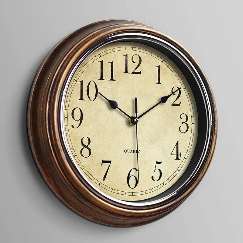 Classic Wooden Wall Clock Silent Mechanism Timeless Design