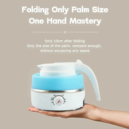 Collapsible Electric Kettle Portable Travel Silicone Fast Boil BPA Free