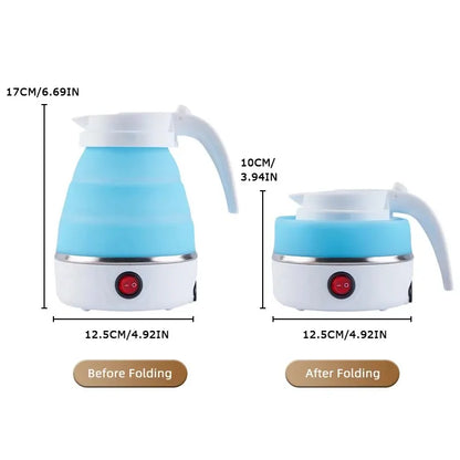 Collapsible Electric Kettle Portable Travel Silicone Fast Boil BPA Free
