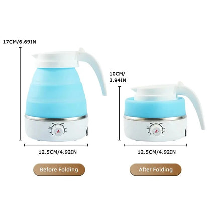 Collapsible Electric Kettle Portable Travel Silicone Fast Boil BPA Free