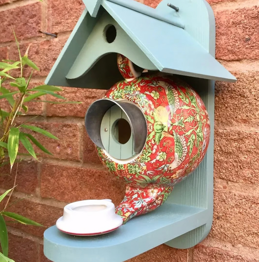 Colourful Birdhouse Decorative Garden Nesting House for Outdoor Use