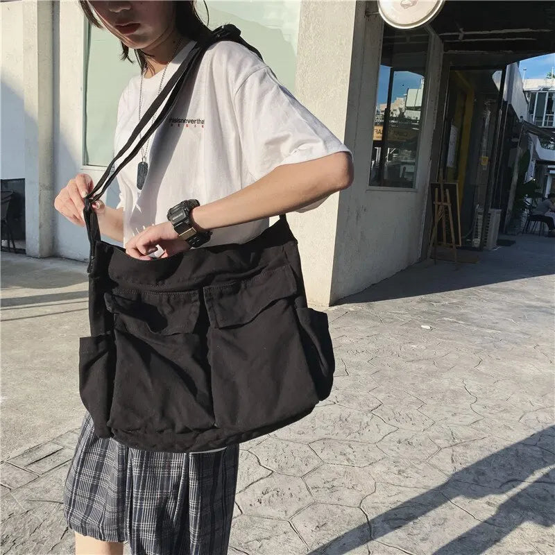 Comfortable Crossbody Shoulder Bag with Flap Pocket Adjustable Strap Everyday Handbag