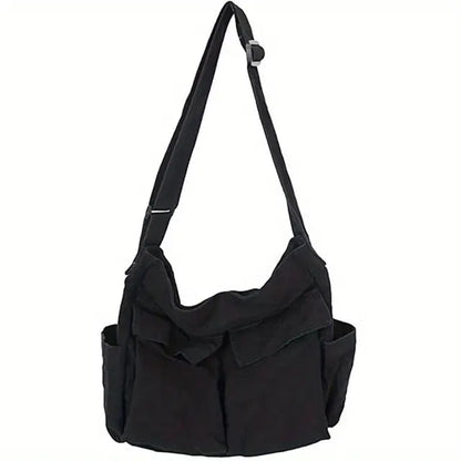 Comfortable Crossbody Shoulder Bag with Flap Pocket Adjustable Strap Everyday Handbag